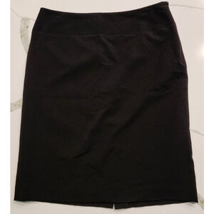 Rafaella Black Lined Career Skirt Side-Zip Women's 12